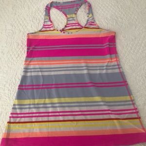 GUC Lululemon striped cool racer back